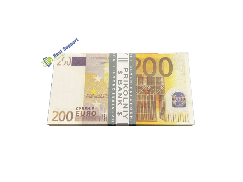 €200 Eiro Joku Reprodukcijas Butaforijas spēļu nauda