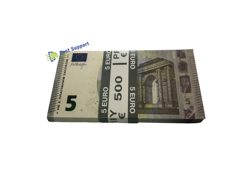 Jaunā stila €5 Eiro Joku Reprodukcijas Butaforijas spēļu nauda