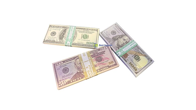 $100 $50 Dollar Fake Prop Money Three Pack Bundle