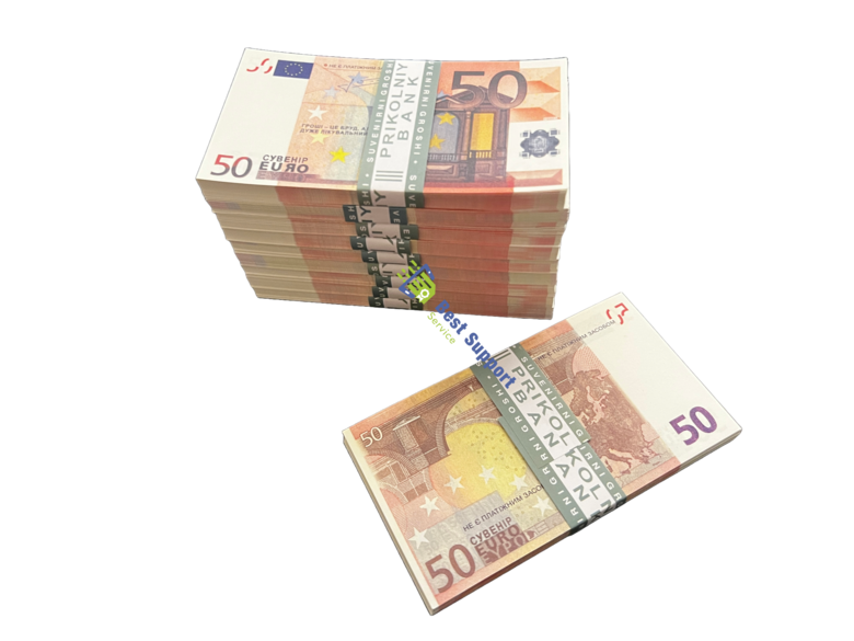 €50 Euro Fake Prop Money 10 Pack