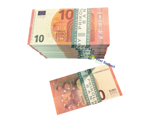 €10 Jaunā stila Eiro Joku Naudas Komplekts 10 Iepakojumi