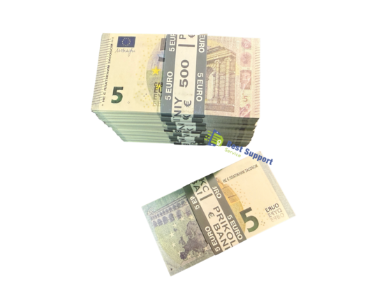 €5 Jaunā stila Eiro Joku Naudas Komplekts 10 Iepakojumi