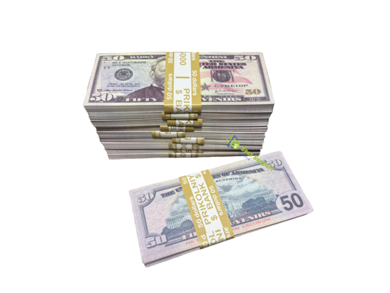 $50 Dollar Fake Prop Money 10 Pack